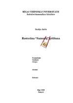 Referāts 'Japāņu restorāna pētīšana (mārketings)', 1.