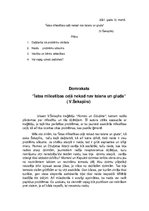 Eseja 'Īstas mīlestības ceļš nekad nav taisns un gluds', 1.