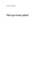 Referāts 'E.Hemingvejs "Pāri upei koku paēnā"', 1.