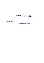 Referāts 'Pusmūža krīze', 1.