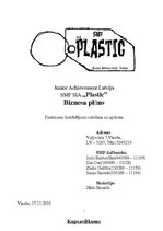 Biznesa plāns 'SMF SIA "Plastic"', 1.