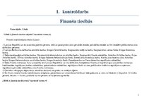 Eseja 'Finanšu un nodokļu tiesības', 1.