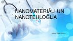 Prezentācija 'Nanomateriāli un nanotehnoloğijas', 1.