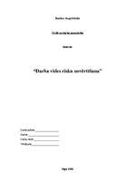 Referāts 'Darba vides risku novērtēšana uzņēmumā "BMS"', 1.