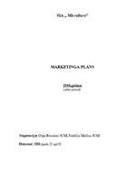 Referāts 'Mārketinga plāns SIA "Microlines"', 1.