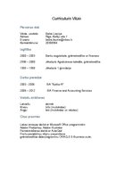 Paraugs 'Curriculum Vitae paraugs', 1.