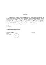 Paraugs 'Dokumenti lietvedībā', 3.