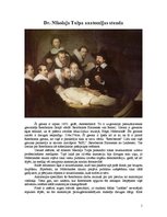 Referāts 'Dr.Nikolaja Tulpa anatomijas stunda', 1.