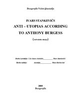 Referāts 'Anti - Utopias According to Antony Burgess ', 1.