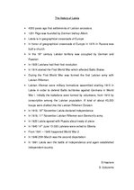 Konspekts 'The History of Latvia', 1.