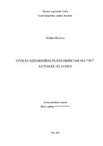 Konspekts 'Civilās aizsardzības plāns objektam SIA "Tet" Ludzā', 1.