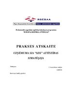 Prakses atskaite 'The Company "SDX"', 1.