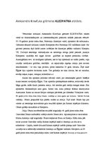 Konspekts 'Aleksandra Kravčuka grāmatas "Kleopatra" atstāsts', 1.