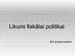 Referāts 'Likumi fiskālai politikai', 13.