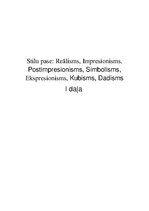 Konspekts 'Mākslas stili', 1.