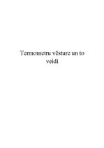 Referāts 'Termometru vēsture un to veidi', 1.
