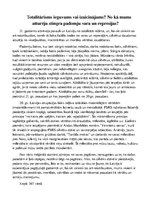 Eseja 'Totalitārisms - ieguvums vai izaicinājums?', 1.