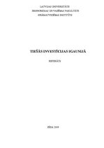 Referāts 'Igaunijas tiešās investīcijas', 1.