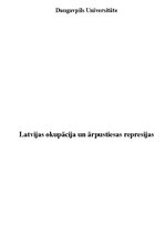 Referāts 'Latvijas okupācija un ārpustiesas represijas', 1.