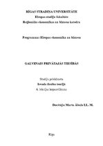 Konspekts 'Galvenais privātajās tiesībās', 1.