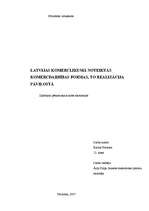 Referāts 'Komerclikumā noteiktās komercdarbības formas, to realizācija', 1.