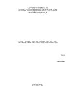 Prakses atskaite 'Lauka kurss bioģeogrāfijā', 1.