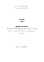 Paraugs 'Globalizācijas pozitīvie un negatīvie aspekti', 1.