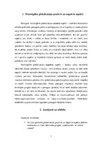 Paraugs 'Globalizācijas pozitīvie un negatīvie aspekti', 3.