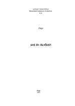 Eseja 'Kas ir cilvēks?', 1.