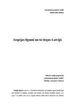 Paraugs 'Iespējas līgumi un to tirgus Latvijā', 1.