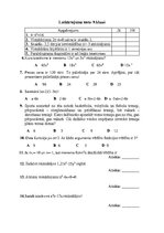 Konspekts 'Atkartojuma testi matemātikā 9.klasei', 1.