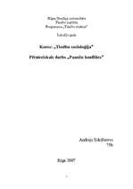 Referāts 'Paaudžu konflikts', 1.