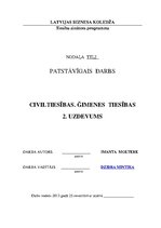 Konspekts 'Civiltiesības. Ğimenes  tiesības', 1.
