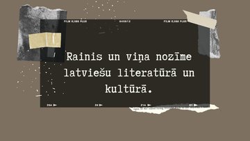 Prezentācija 'Rainis un viņa nozīme latviešu literatūrā un kultūrā', 1.