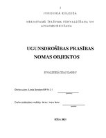 Diplomdarbs 'Ugunsdrošības prasības nomas objektos', 2.