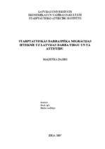 Diplomdarbs 'Starptautiskās darbaspēka migrācijas ietekme uz Latvijas darba tirgu un tā attīs', 1.
