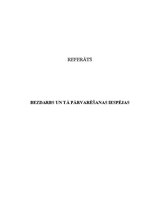 Konspekts 'Bezdarbs un tā pārvarēšanas iespējas', 1.