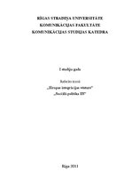 Referāts 'Sociālā politika Eiropas Savienībā', 1.