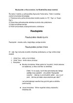 Eseja 'Raudupietes un Kārļa analīze. (no Rūdolfa Blaumaņa noveles)', 1.