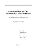Prakses atskaite 'Cēsu pilsētas pansionāta klienti ar adaptācijas problēmām', 1.