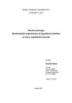 Konspekts 'Starptautiskās organizācijas, to ieguldījums drošības un miera saglabāšanā pasau', 1.