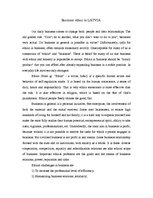 Eseja 'Business Ethics in Latvia', 1.