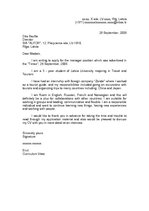 Paraugs 'Motivation Letter', 1.