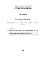 Konspekts 'Politikas teorijas priekšmets. Rietumu politiskās domāšanas aizsākumi', 1.