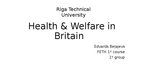 Prezentācija 'Health and welfare in Britain', 1.