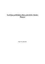 Referāts 'Latvijas politiskās elites pārstāvis Ainārs Šlesers', 1.