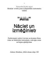Biznesa plāns 'SIA "Alfa"', 11.