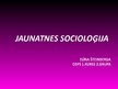Prezentācija 'Jaunatnes socioloģija', 1.