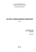 Referāts 'Cilvēka psiholoģiskie kompleksi', 1.