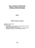 Eseja 'Konservatīvisma pamatnostādnes', 1.